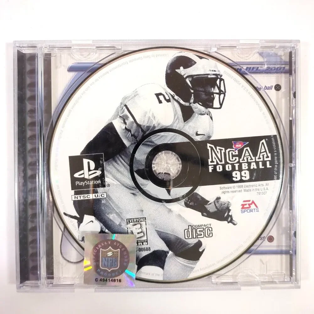 NCAA Football 99 PlayStation PS1 Video Game EA Sports NTSC U/C Madden 2001 Art